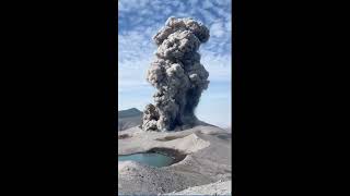 August 24 2022  Eruption Plumes  Ebeko Volcano Russia  Kuril Islands [upl. by Wende]