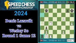 Brilliant Move Wesley So vs Lazavik  Speed Chess Round 1 Game 12 [upl. by Adele429]