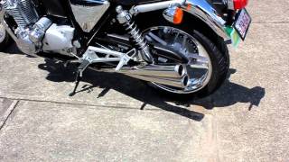 Honda CB1100 with Pipemasters 4 into 4 polished stainless steel exhaust [upl. by Rosene]