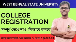 WBSU UG Registration 202324  Step by Step Form Fill Up Process  Suman Sardar  Ambition Vibes [upl. by Montgomery]