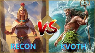 AoM Competitivo Lanceros Venenosos contra Hipapistas Poseidón Kvoth vs Isis Recon [upl. by Westbrook]