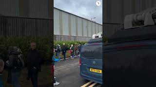 Hundreds queue for the launch of new CalMac ferry MV Glen Rosa [upl. by Lanrev]