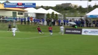 Paraguay vs Russia  12 Final  Highlights  Danone Nations Cup 2014 [upl. by Marou437]