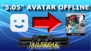 DESBLOQUEIO PS4 COMO TROCAR O AVATAR OFFLINE SEM PSN 505 MIRA HEN [upl. by Enaasiali]