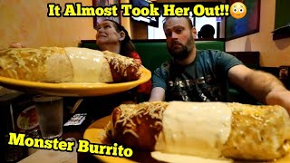 Monster Burrito Challenge  ManvFood  Molly Schuyler [upl. by Nelubez]