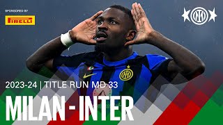 MILANO AND ITALY NERAZZURRI ON THE SAME NIGHT 🎉⚫🔵  MILAN 12 INTER  EXTENDED HIGHLIGHTS 🏆🇮🇹 [upl. by Anh]