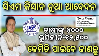 ସିଏମ କିସାନ ନୂଆ ଆବେଦନHow to apply CM kishan yojanaCm kishan yojana new applyCm kishan yojana [upl. by Nillok]