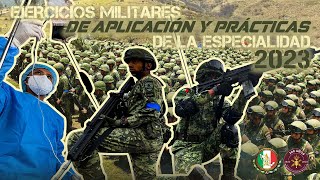 ¡Conoce los Ejercicios Militares de Aplicación y Prácticas de la Especialidad 2023 [upl. by Weissberg]