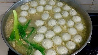 Resep Kuah Bakso Sapi Enak dan Gurih  Lengkap dengan Sambal  Beef Stock for Bakso  Nael Onion [upl. by Darbie]