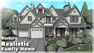 BLOXBURG Realistic Family Home Speedbuild  Roblox House Build [upl. by Ennovyhs]