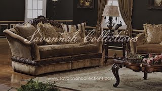 Victorian Furniture 3Seater Sofa by Savannah Collections  Maitland Smith [upl. by Zach498]