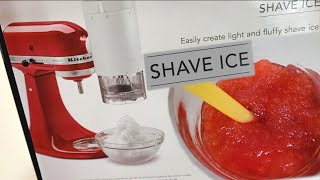 Make Ice Cold Drinks Using The Kitchen Aid Ice Shaver Attachment Unboxing and how it works [upl. by Urbano94]