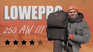 Lowepro 250 AW III  Its great but Review [upl. by Kooima572]