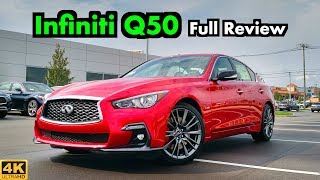 2019 Infiniti Q50 Red Sport 400 FULL REVIEW  DRIVE  The Red Hot and Blazing Fast Q50 [upl. by Nayrbo145]