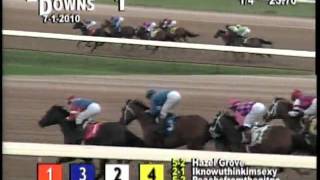 LOUISIANA DOWNS July 1 2010 RACE 1mpg [upl. by Noiro]