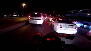 YZF R125 GECE GAZLAMASIAZ KALSIN ÇARPIYORDUM [upl. by Anirtap]