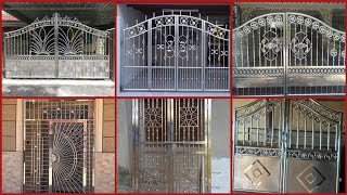 New Stainless Steel Gate Design  Steel Main Gate Design  Modern Steel Gate [upl. by Sille]