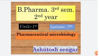 Pharmaceutical microbiology for BPharm 3rd Sem 2nd year Lecture7 topiccultivation of anaerobes [upl. by Hestia]