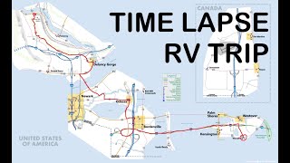 ULTIMATE DRIVING TIME LAPSE  RV TRIP WESTOVER TO DELANCY GEORGE [upl. by Lede]