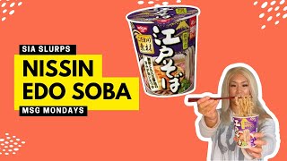 NISSIN EDO SOBA  Instant NoodlesRamen Review [upl. by Nnayrb]