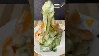 Healthy cucumber amp carrot salad 🥗 shorts shortsfeed salad [upl. by Athenian]