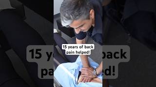 Instant pain relief after DEEP adjustment 15 years of back pain helped chiropractor [upl. by Ludba]