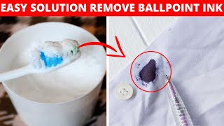 How Do I remove Ballpoint ink from Clothes  Easy Solution [upl. by Einattirb]