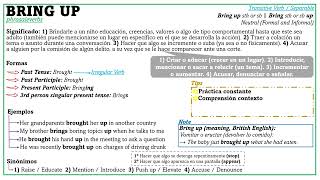 Phrasal Verb Bring up [upl. by Jedediah]