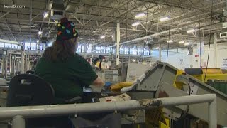 Inside the USPS distribution center on one of its busiest days [upl. by Ikin230]