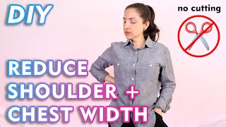 How To Adjust Shoulder Seams And Chest  DIY  Fashion Design  Emily Keller  The Fashion RunUp [upl. by Postman]