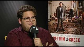 Jonah Hill on Russell Brand and British Comedy [upl. by Adalie]