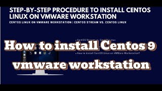 Procedure To Install CentOS 9 Linux On Vmware  Hanas Vlogs  technology tipandtricks security [upl. by Thilda]