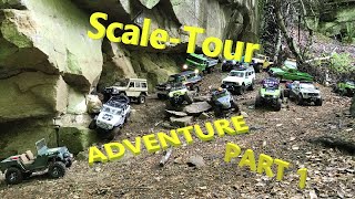 RC Scale Tour Adventure Part 1  HD AXIAL GMADE HPI RC4WD CROSSRC Vaterra [upl. by Weissmann]