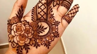 Simple Simple Mehandi ke Design Easy Mehandi Picture and Emage [upl. by Yreffej]