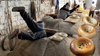 Legendary SAMARKAND breads 15 000 loaves a day How to make bread [upl. by Worthington]