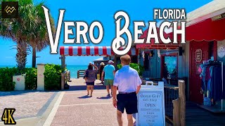 Vero Beach Florida Walking Tour 4K [upl. by Shurwood]