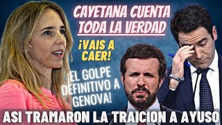 CAYETANA SUELTA LA BOMBA que HUNDE a CASADO y TEODORO al REVELAR cómo URDIERON su TRAMA contra AYUSO [upl. by Bouchard]