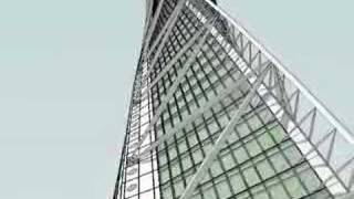 Turning Torso Santiago Calatrava modelled in SketchUp [upl. by Aihsirt]