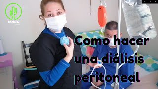 Como hacer una diálisis peritoneal [upl. by Htebezile]