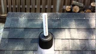 How to install a rain collar on a plumbing roof vent [upl. by Hathcock287]