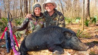 200lb Wild Hog Cook and Kill DMFD [upl. by Anircam904]