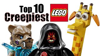 Top 10 Creepiest LEGO Minifigures and Sets [upl. by Alleacim124]