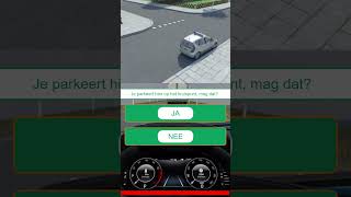 🚗 Parkeren kruispunt 🚗 CBR auto theorieexamen rijles theorie examen verkeer [upl. by Annohsat]