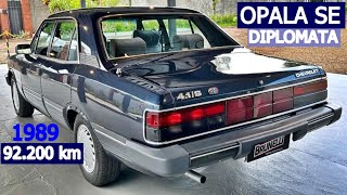 A venda Chevrolet Opala Diplomata SE 1989 NA COR Azul Angara MOTOR 41 6 CILINDROS A GASOLINA [upl. by Germaine812]