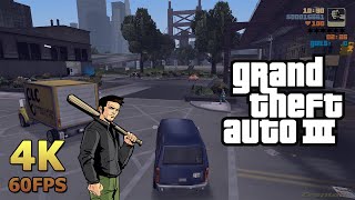 GTA 3 Grand Theft Auto III 2001 PC Gameplay 4K 60FPS [upl. by Acim]