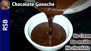 Cocoa Powder GanachePouringSpread and Piping GanacheNo Cream No Chocolate Ganache Recipe [upl. by Oigaib]