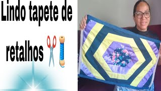 Tapete de retalhos lindo e fácil 🧵✂️💥 [upl. by Ruben]