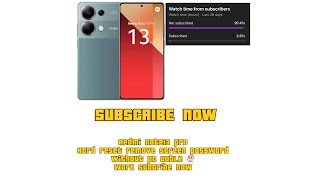 Redmi note13 pro hard reset remove screen lock 🔐 without pc 🖥️ MT MOBILE ✅👍🏻📲 [upl. by Odareg]