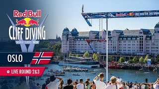 Longest Platform In History  Oslo NOR  ROUND 23  Red Bull Cliff Diving World Series 2024 [upl. by Nuawaj101]