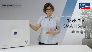 Tech Tip  SMA Home Storage NL [upl. by Thissa]